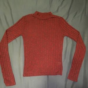Aeropostale Red Ribbed Longsleeve